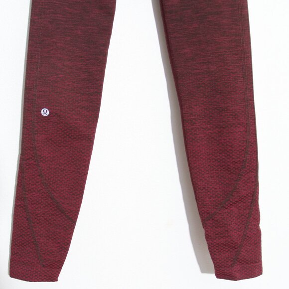 Lululemon Ready To Run Tight Leggings *Evanescent 26" Star Ruby / Black Satin 4 - Picture 10 of 10